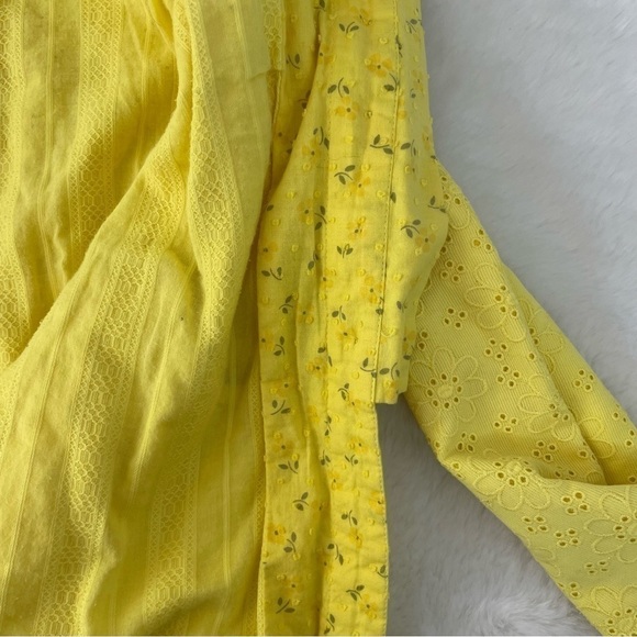 Anthropologie Elevenses Yellow Eyelet Jacket - Picture 5 of 5